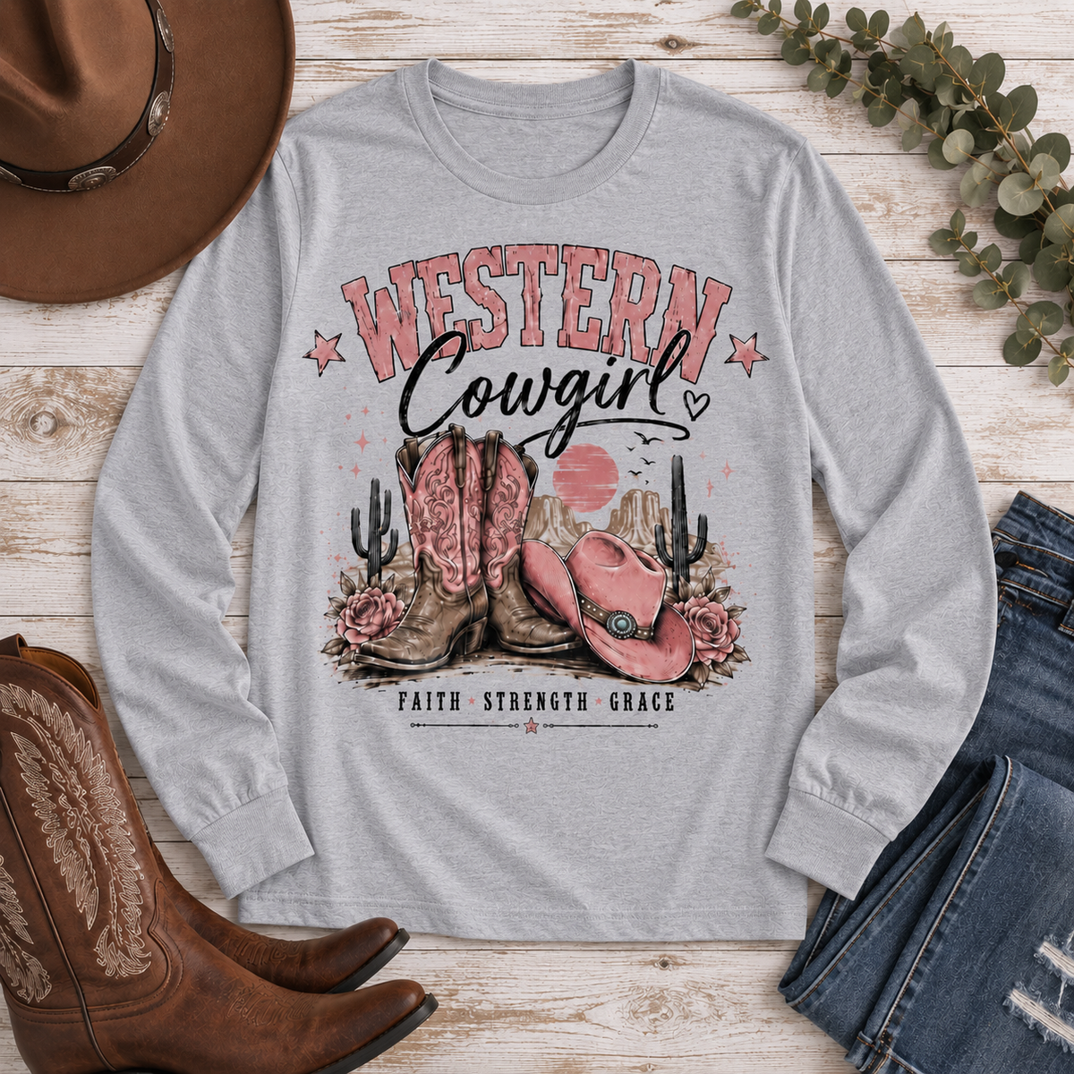 Western Cowgirl Graphic Apparel