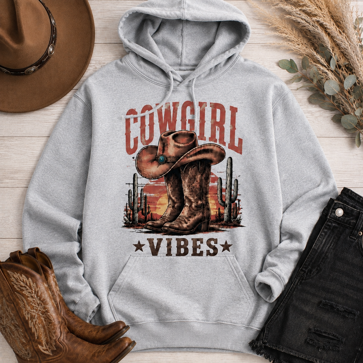 Cowgirl Vibes Graphic Apparel