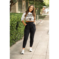 The Braelyn - Black Fleece Jogger*