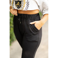 The Braelyn - Black Fleece Jogger*