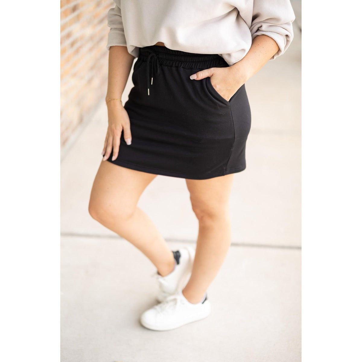 The Janet Fleece Jogger Skirt