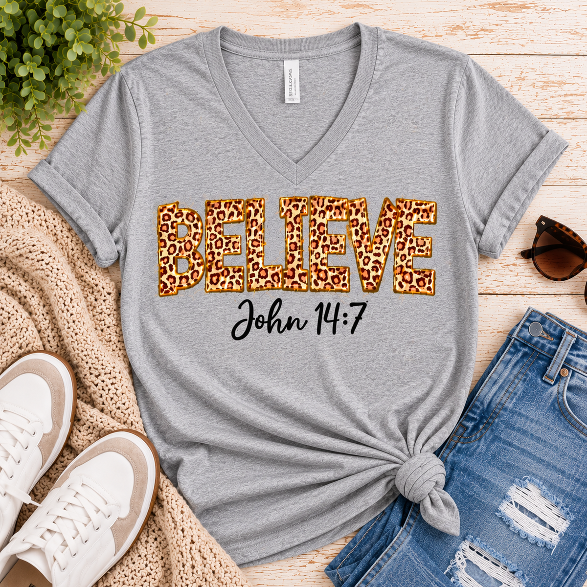 Believe John 14:7 Graphic Apparel