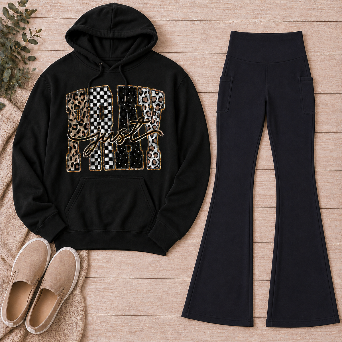 Just Pray  Graphic Hoodie