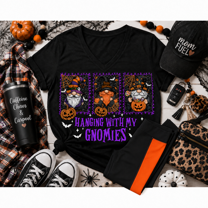 Hanging with my Gnomies V-NECK Tee