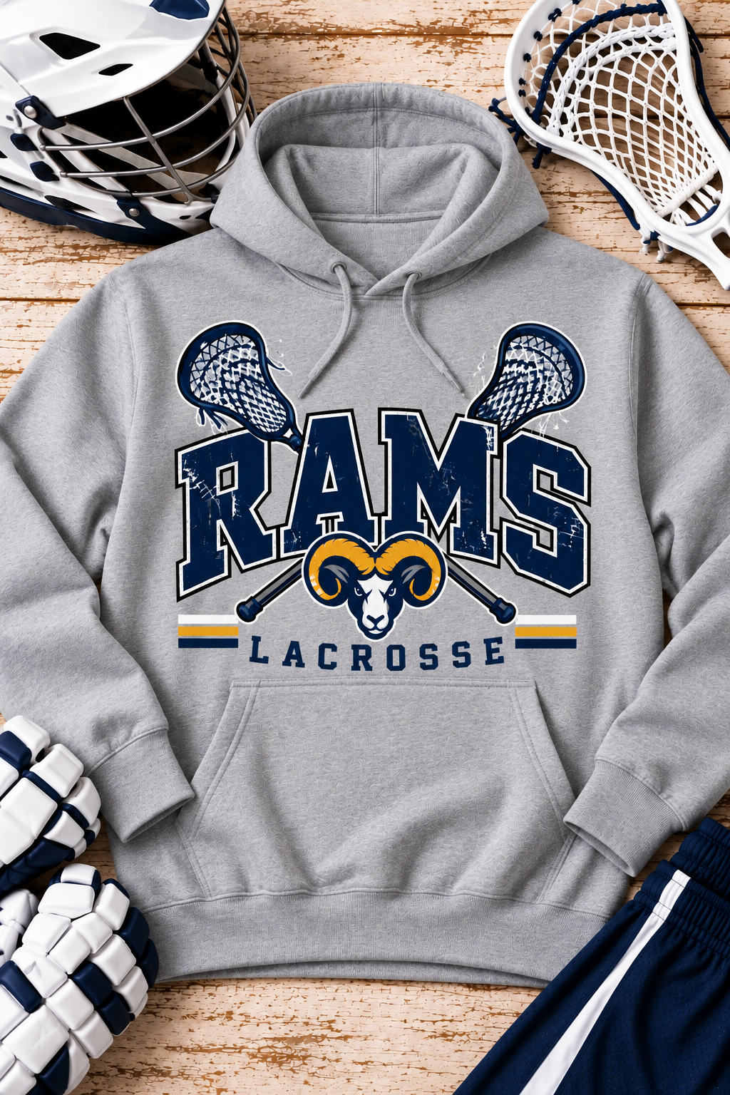 Brookside Rams Lacrosse Custom T-Shirts