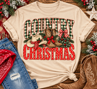 Country Christmas Graphic Apparel
