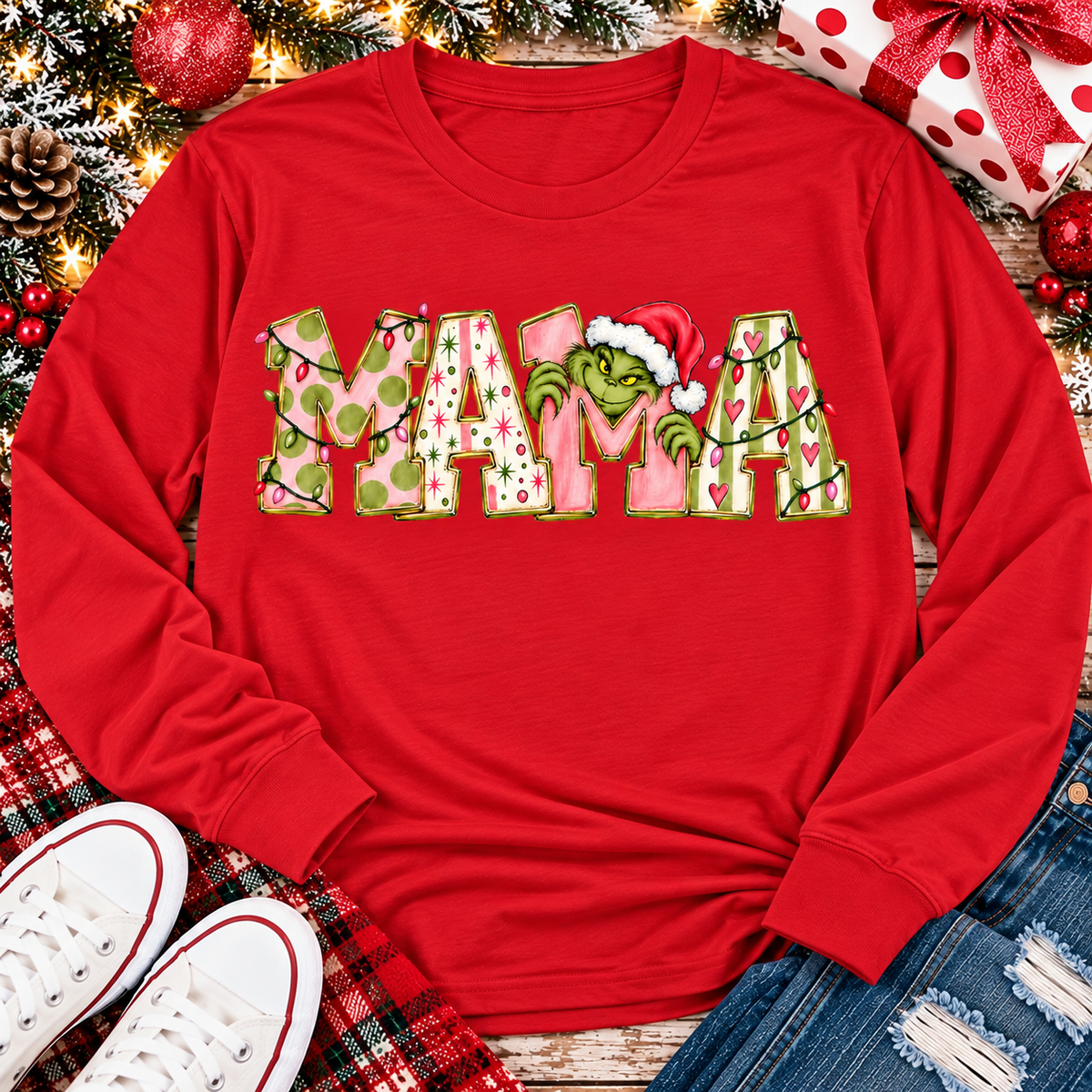 Mama Grinch Graphic Apparel