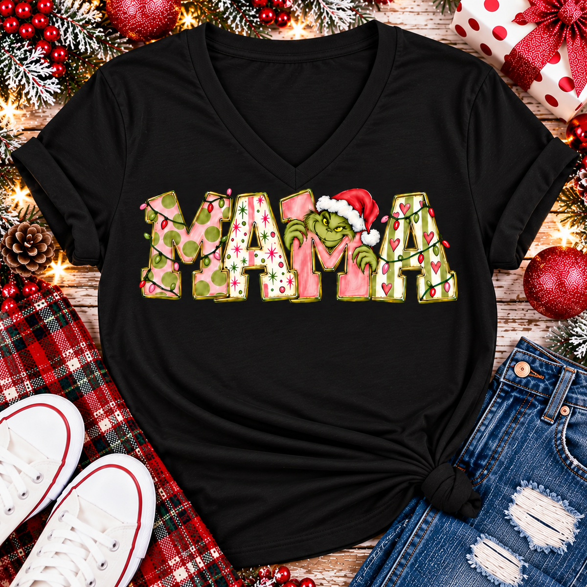 Mama Grinch Graphic Apparel