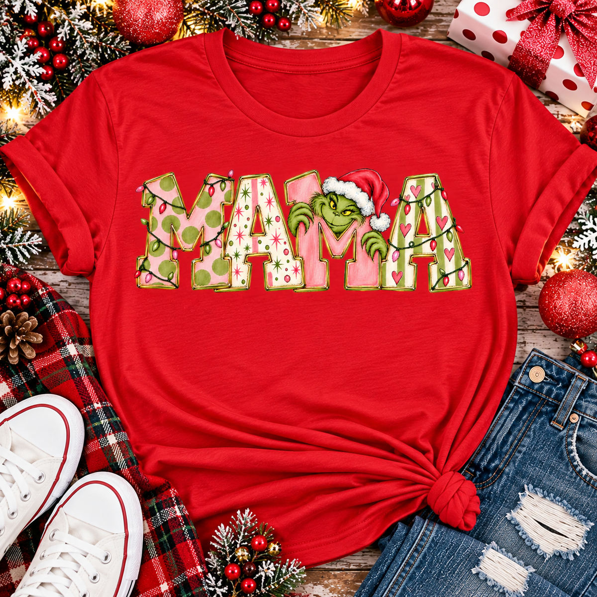 Mama Grinch Graphic Apparel