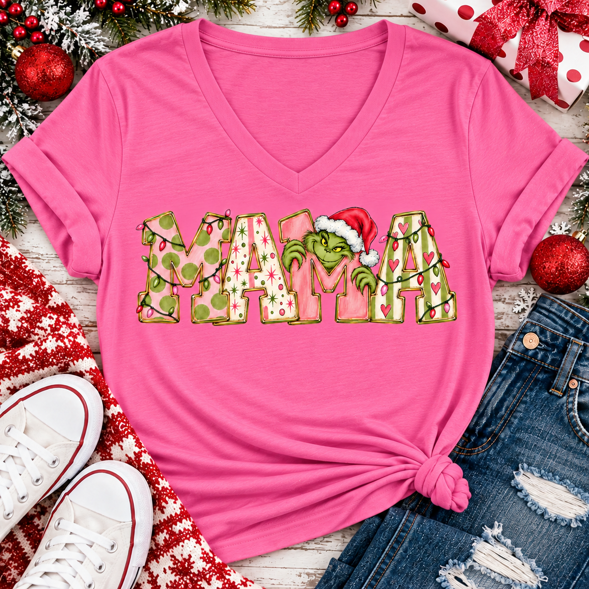 Mama Grinch Graphic Apparel