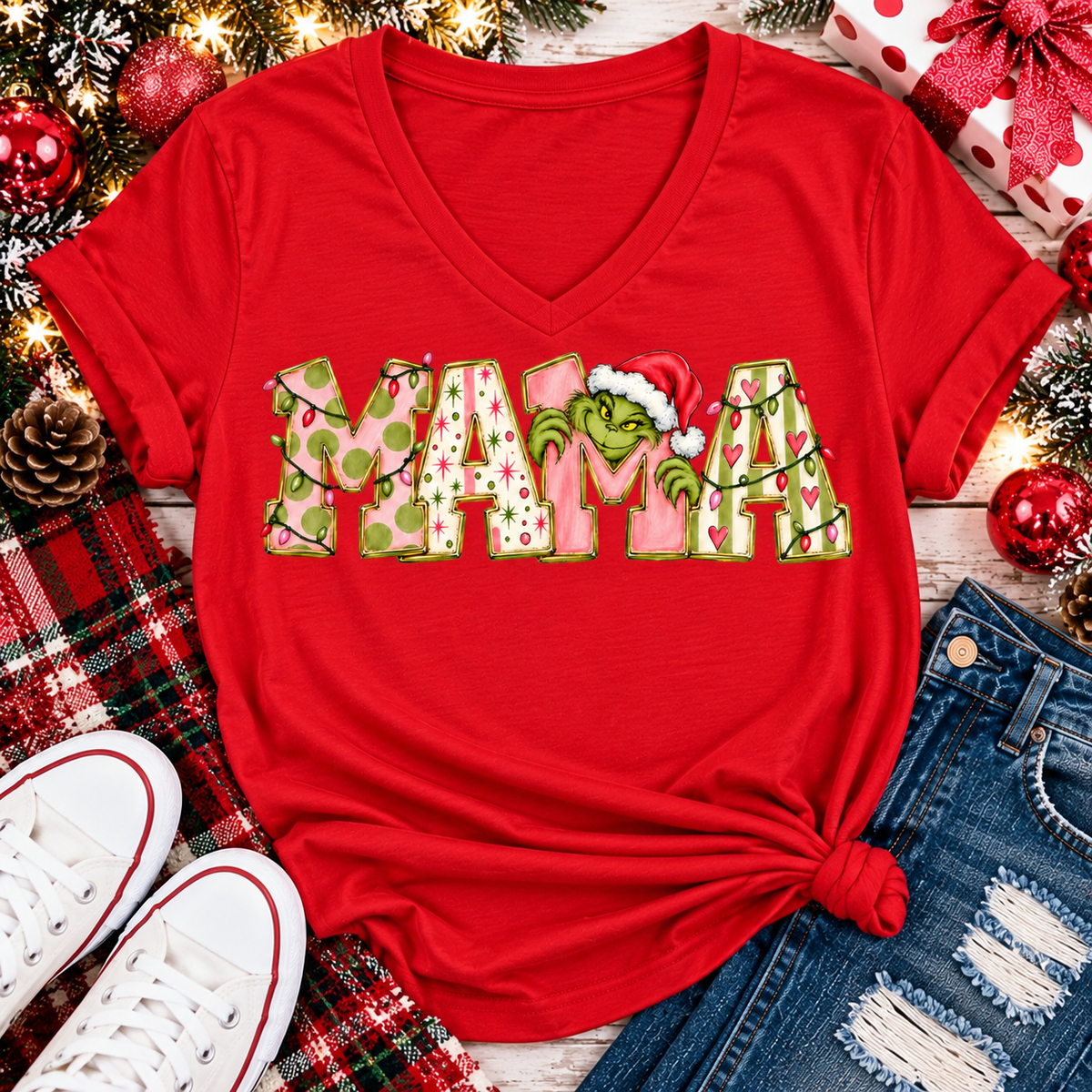Mama Grinch Graphic Apparel