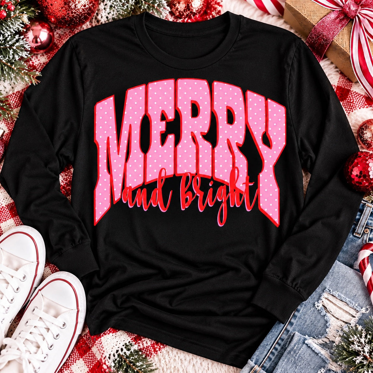 Merry and Bright Graphic Apparel
