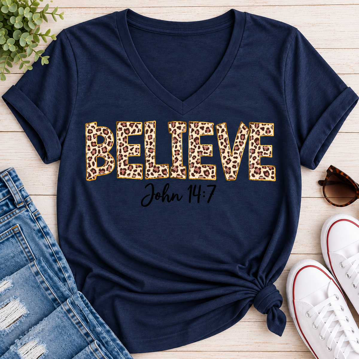 Believe John 14:7 Graphic Apparel