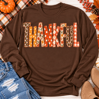 Thankful Patchwork Graphic Apparel