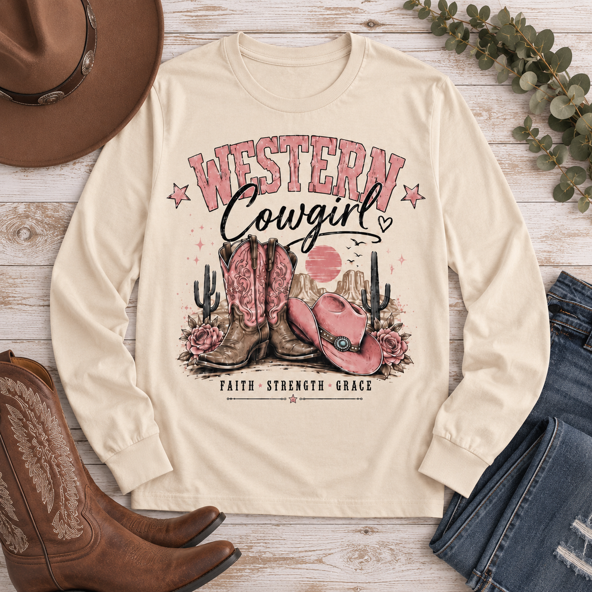 Western Cowgirl Graphic Apparel