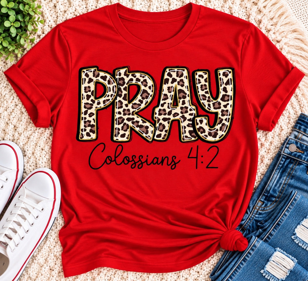 Pray Colossians 4:2 Graphic Apparel