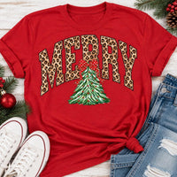 Merry Leopard Graphic Apparel