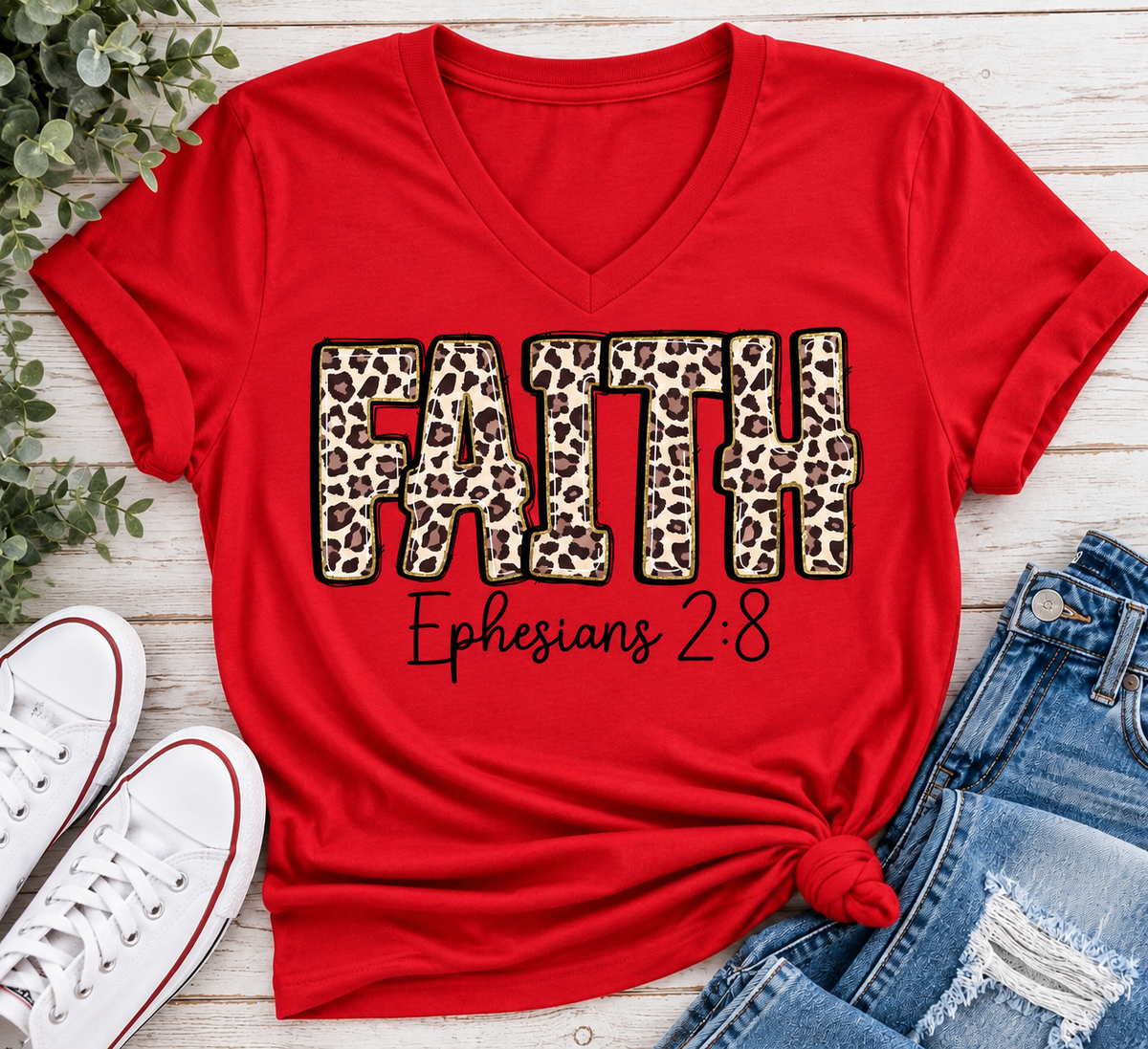 Faith Ephesians 2:8 Graphic Apparel