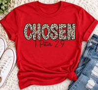 Chosen 1 Peter 2:9 Graphic Apparel