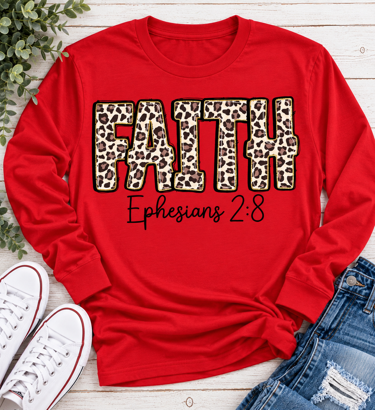 Faith Ephesians 2:8 Graphic Apparel