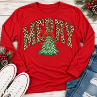 Merry Leopard Graphic Apparel