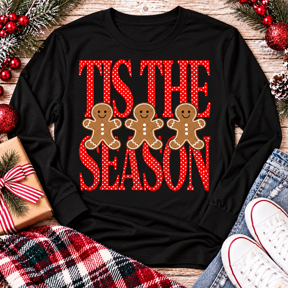 Tis The Season Red Graphic Apparel