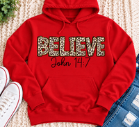 Believe John 14:7 Graphic Apparel