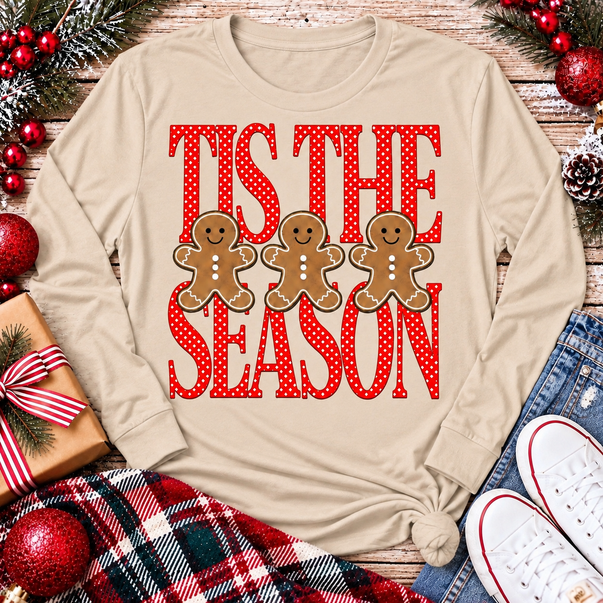 Tis The Season Red Graphic Apparel