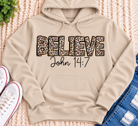 Believe John 14:7 Graphic Apparel