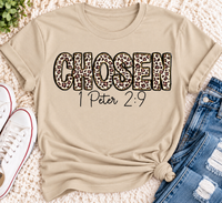 Chosen 1 Peter 2:9 Graphic Apparel